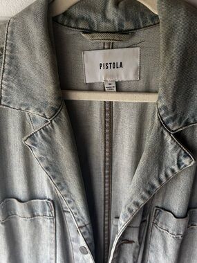 pistola Light Wash Denim Jumpsuit